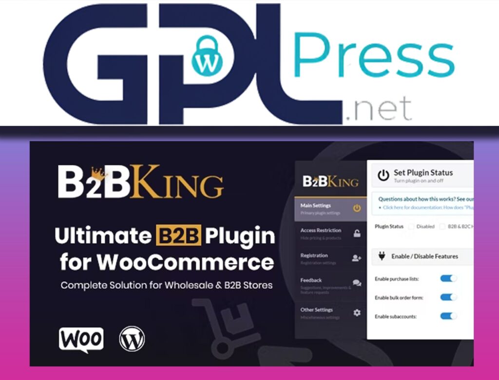 B2BKing – The Ultimate WooCommerce B2B and Wholesale Plugin - Pro Suite