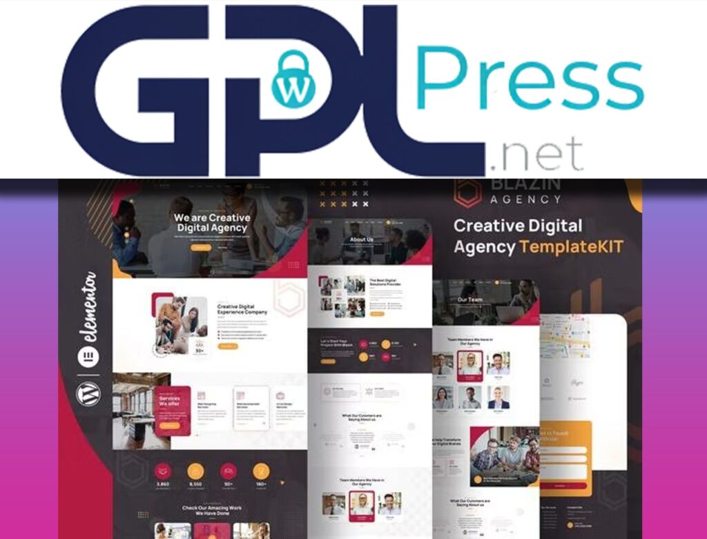 Blazin – Creative Digital Agency Elementor Template Kit - Pro Design
