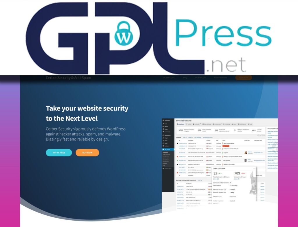 Cerber Security Antispam & Malware Scan Pro - Advanced Site Shield