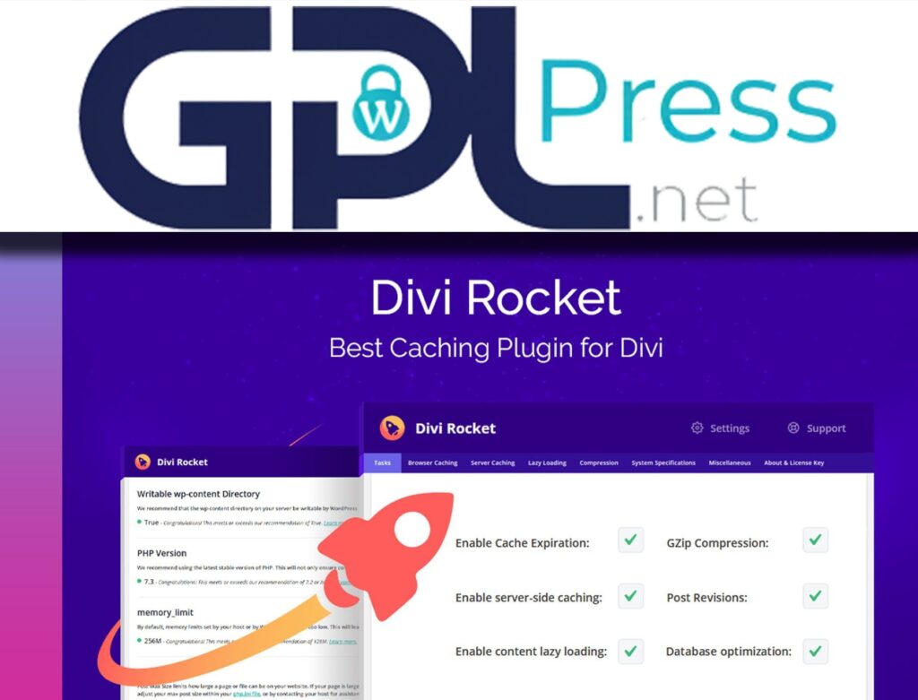 Divi Rocket – Divi Caching Plugin - Speed Optimization for Divi