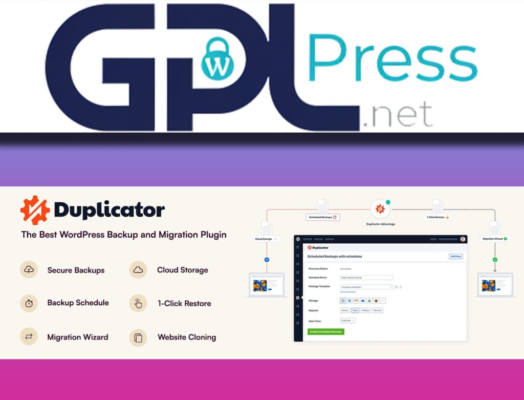 Duplicator Pro Plugin - Seamless WordPress Migration & Backups