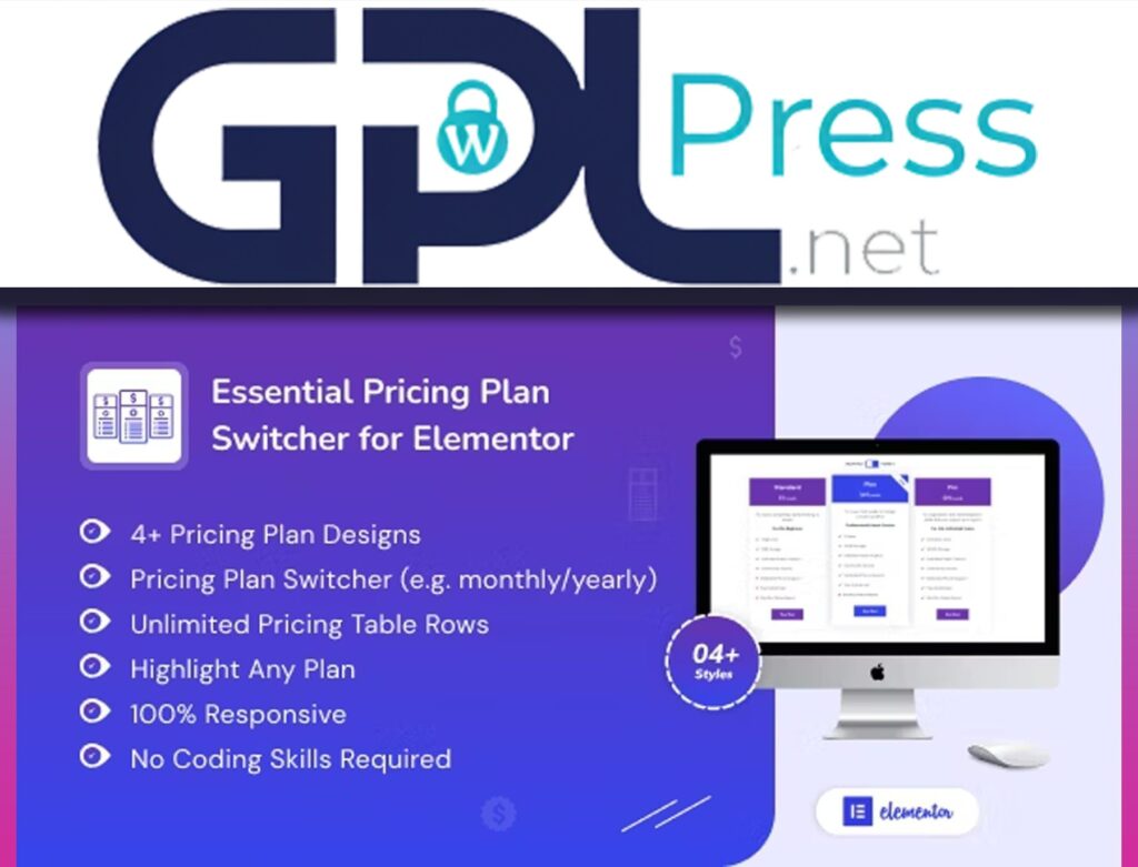 Essential Pricing Plan Switcher for Elementor - Advanced Toggle Tool