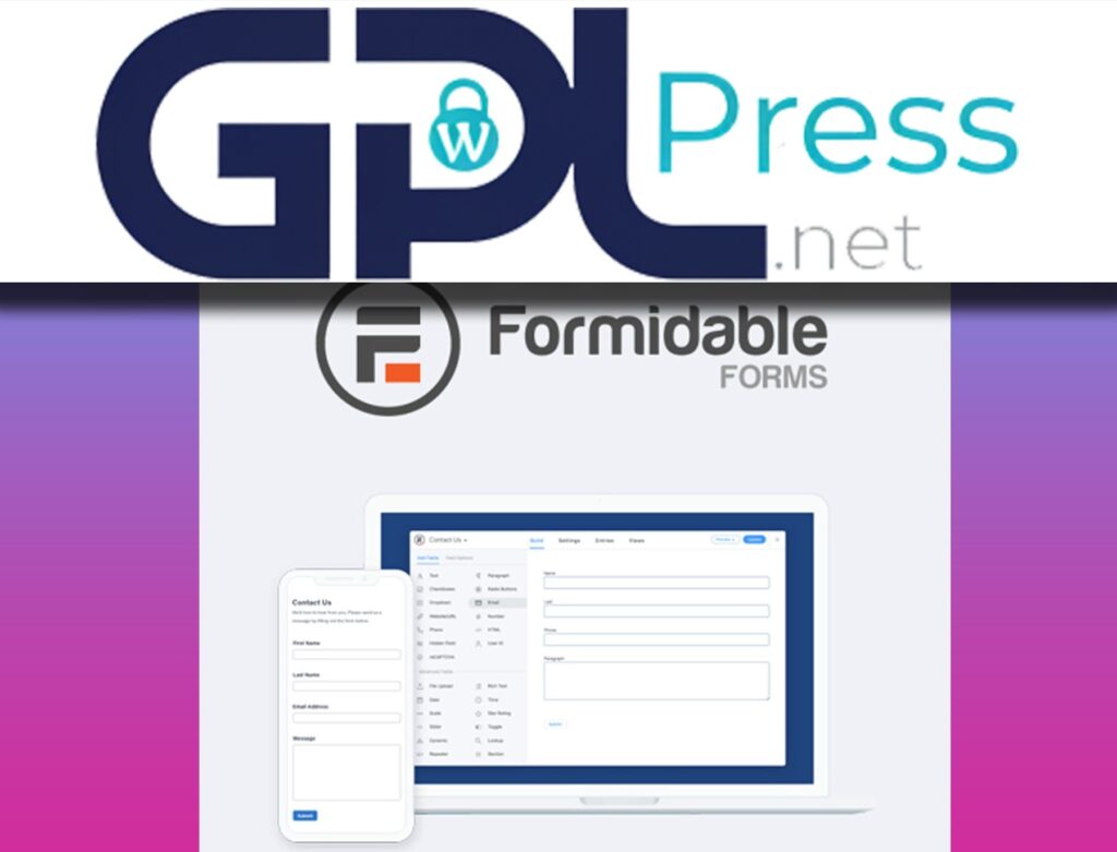 Formidable Forms Pro – WordPress Form Builder Plugin - Agency Edition