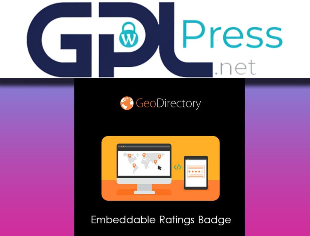 GeoDirectory Embeddable Ratings Badge - Trust & Social Proof Tool