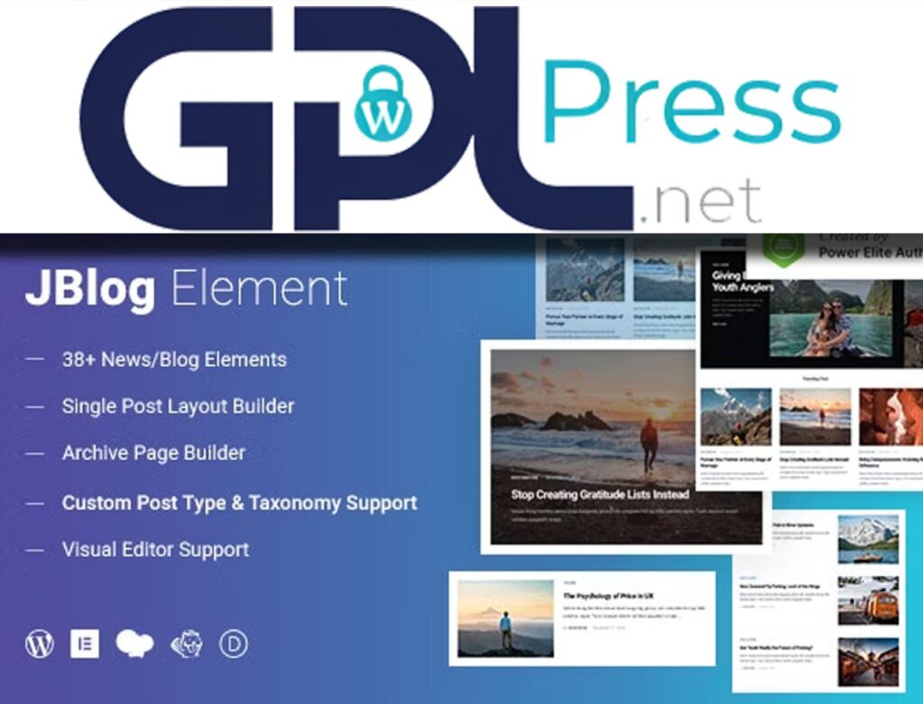 JBlog Elements - Professional Magazine & Blog Add Ons