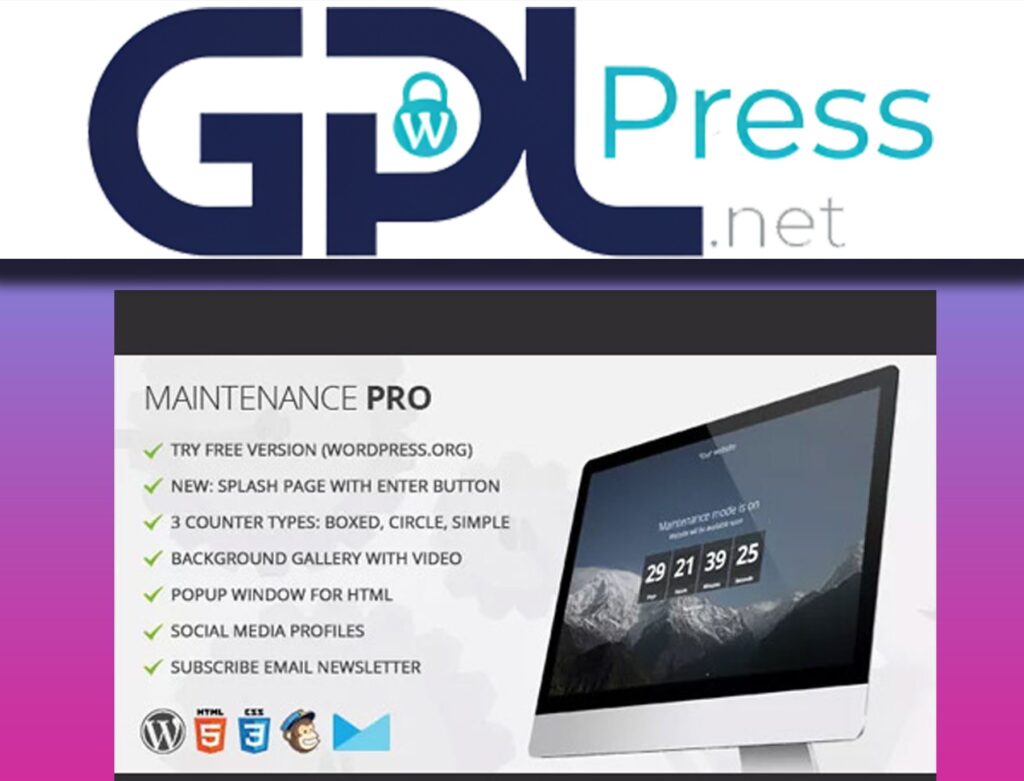 Maintenance PRO WordPress plugin - Custom Maintenance Solutions