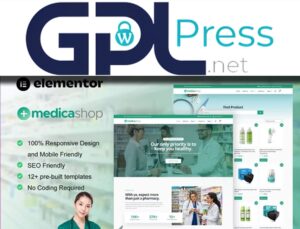 MedicaShop – Pharmacy and Medical Store Elementor Template Kit – Pro Kit