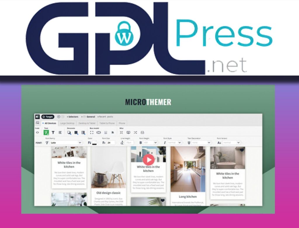 MicroThemer WordPress CSS Editor - Visual Design Mastery