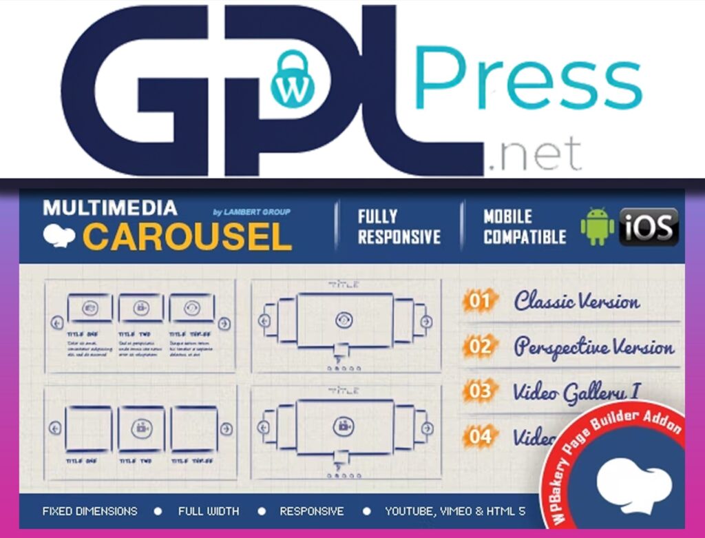 Multimedia Carousel - Addon for WPBakery Page Builder - Pro Edition