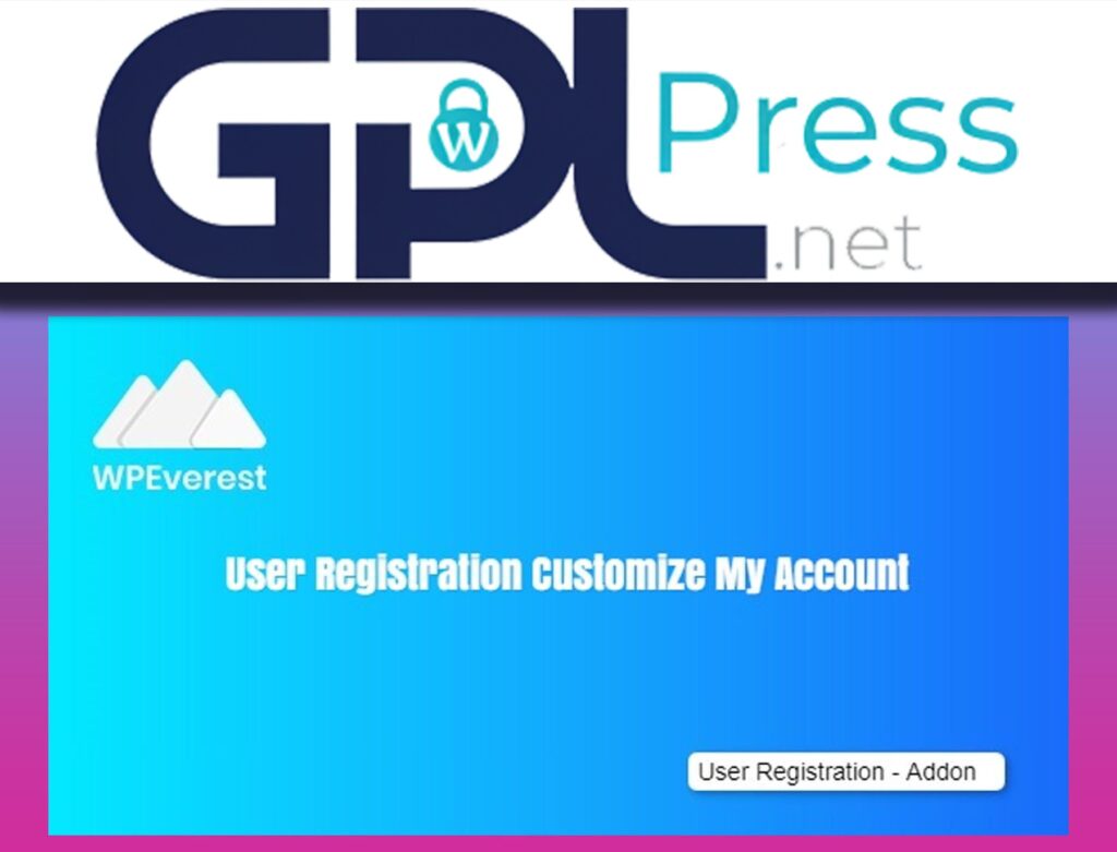 User Registration Customize My Account Addon - Pro Dashboard Builder