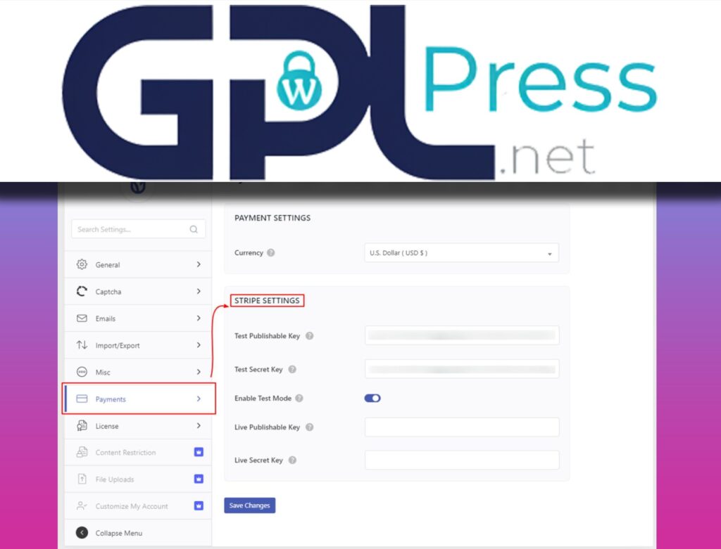 User Registration Stripe - Seamless Payment Integration for WordPress