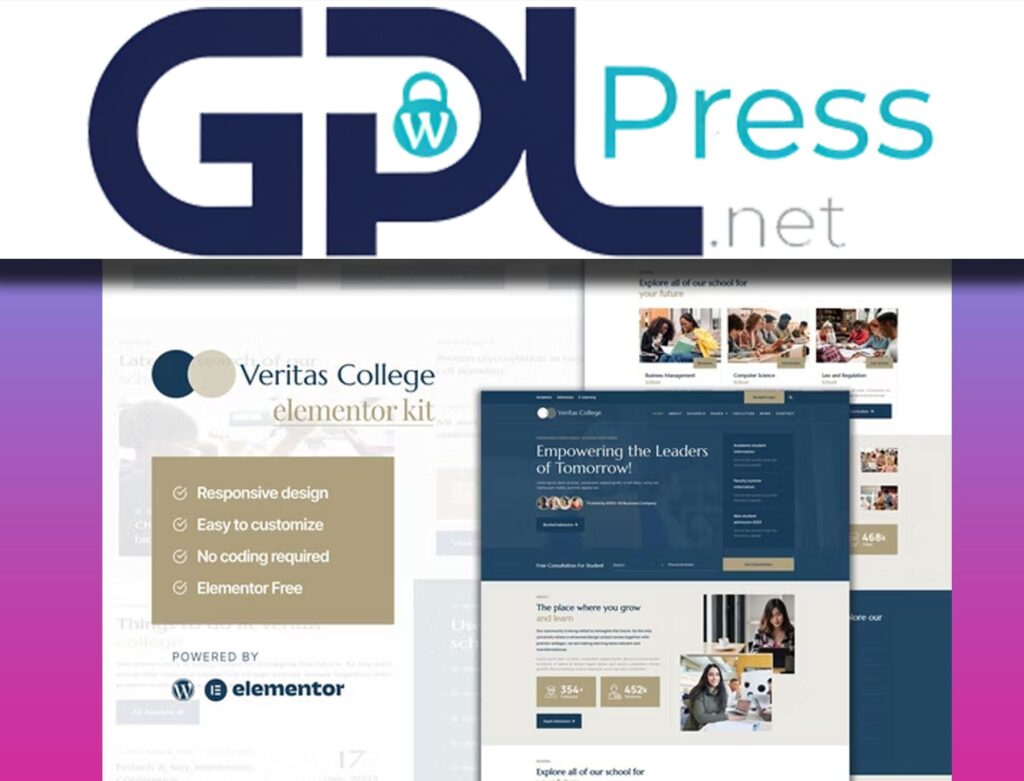 Veritas – University and School Elementor Template Kit - Pro Education