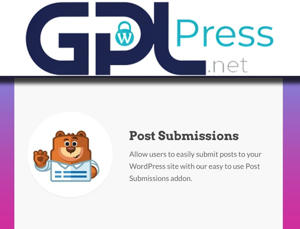 WPForms Post Submissions Addon - Easy Front-End Publishing