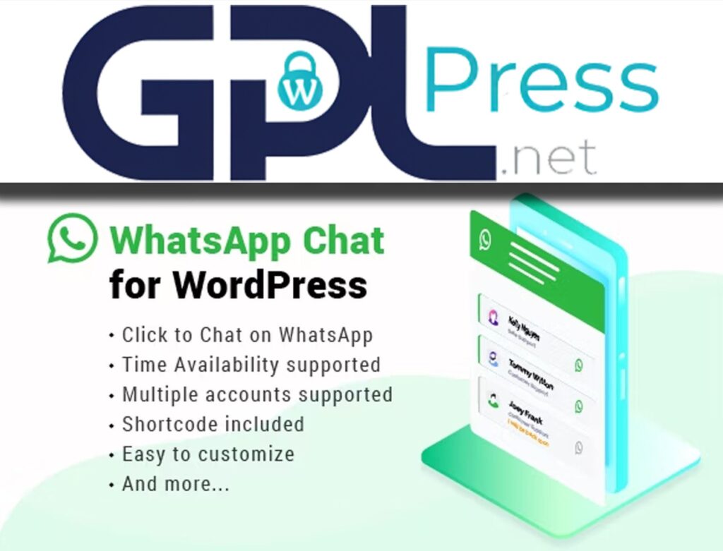WhatsApp Chat WordPress - Multi-Agent Support for Agencies