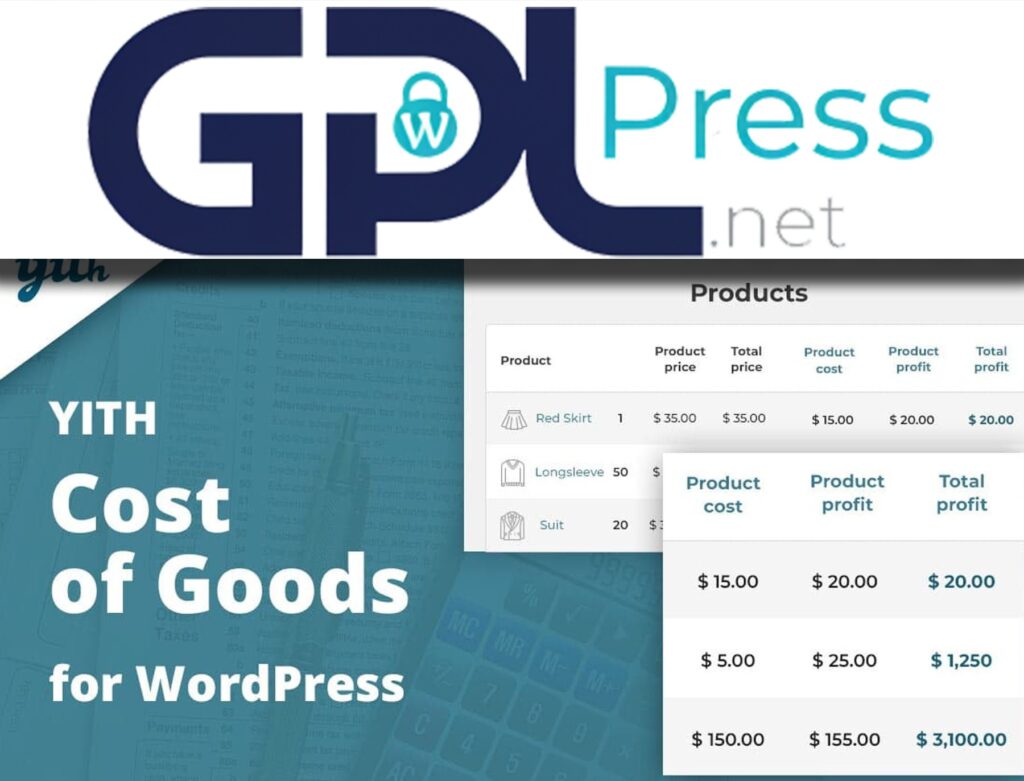 YITH Cost of Goods for WooCommerce Premium - Profit Analytics Suite