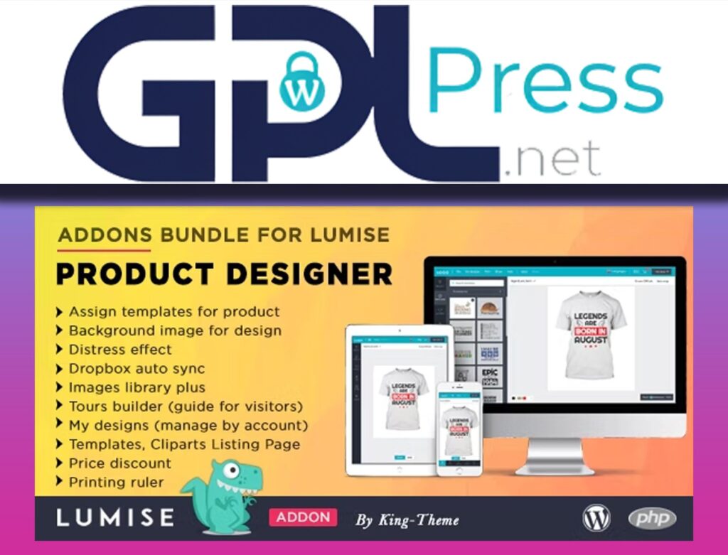 Addons Bundle for Lumise Product Designer - Essential Feature Suite
