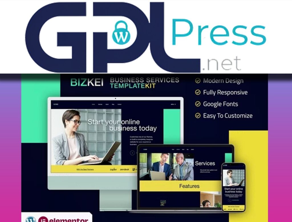 Bizkei – Business and Services Elementor Template Kit - Pro Design