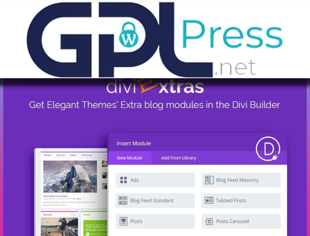 Divi Extras - Advanced Content Modules for Divi Builder