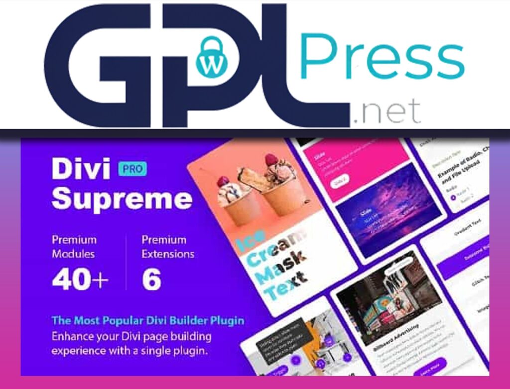 Divi Supreme Pro - Ultimate Creative Modules & Extensions