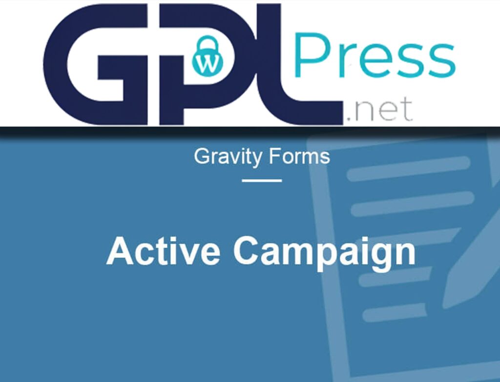 Gravity Forms Active Campaign Addon - Marketing Automation Tool