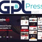 Mirasat Internet Provider and Satellite TV - Premium Telecom Theme