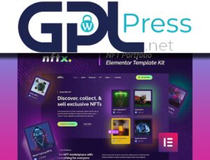 NFTx NFT Portfolio Elementor Template Kit – Crypto Showcase