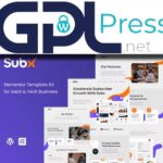 Subx SaaS and Tech Business Elementor Template Kit - Agency Toolkit
