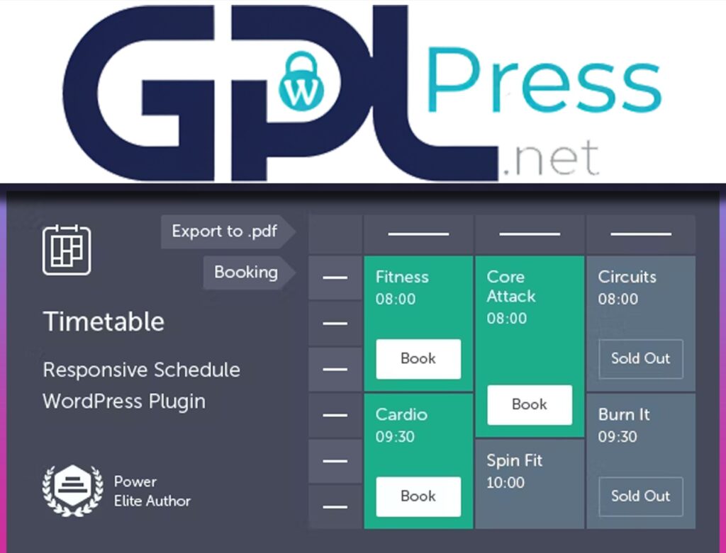 Timetable Responsive Schedule For WordPress - Smart Event Manager
