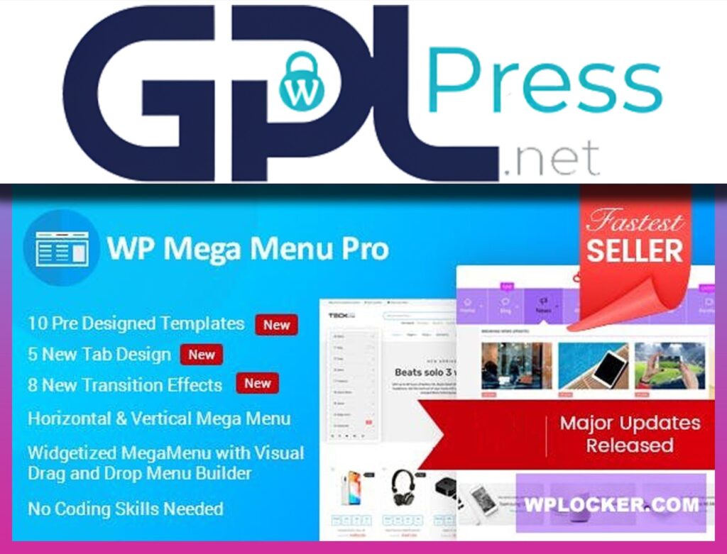 WP Mega Menu Pro – Responsive Mega Menu Plugin - Advanced Navigation