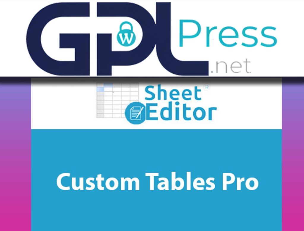 WP Sheet Editor – Custom Tables Pro - Powerful Database Management
