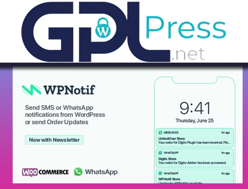 WPNotif SMS WhatsApp Message Notifications - Ultimate SMS Gateway