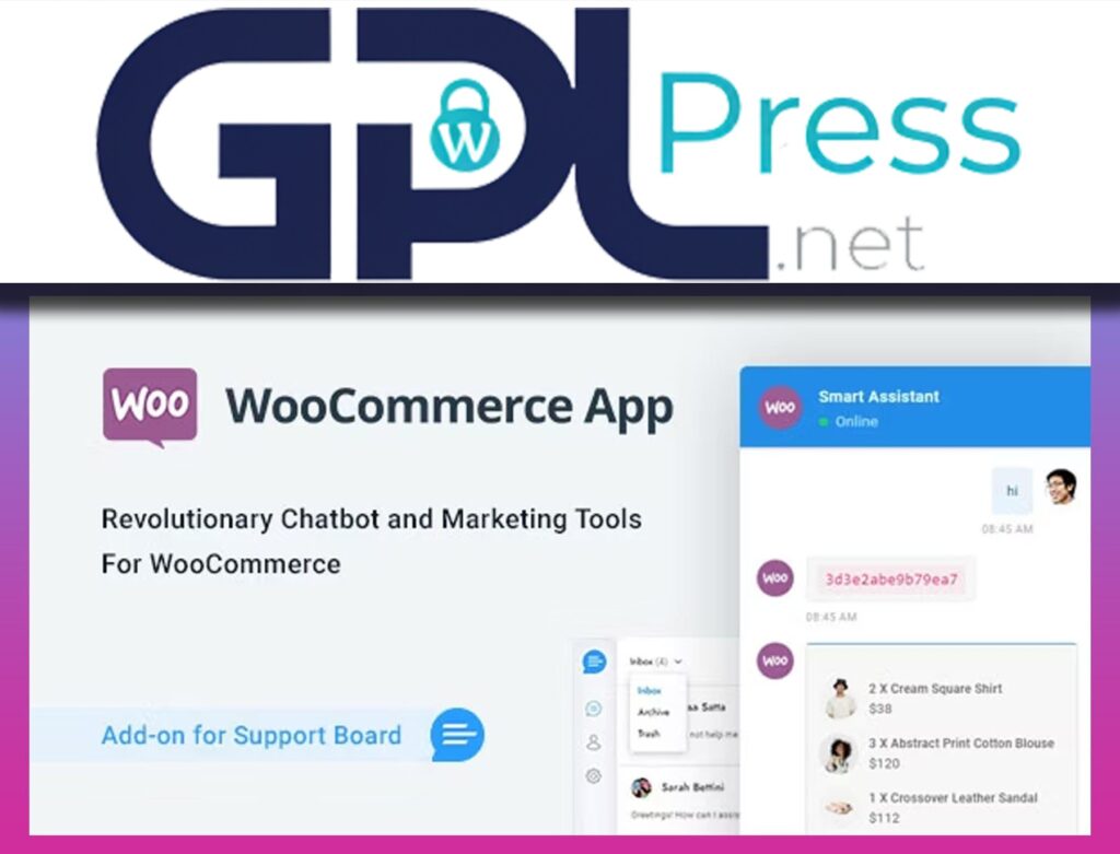 WooCommerce Chat Bot and Marketing App for Support Board - Pro Tool