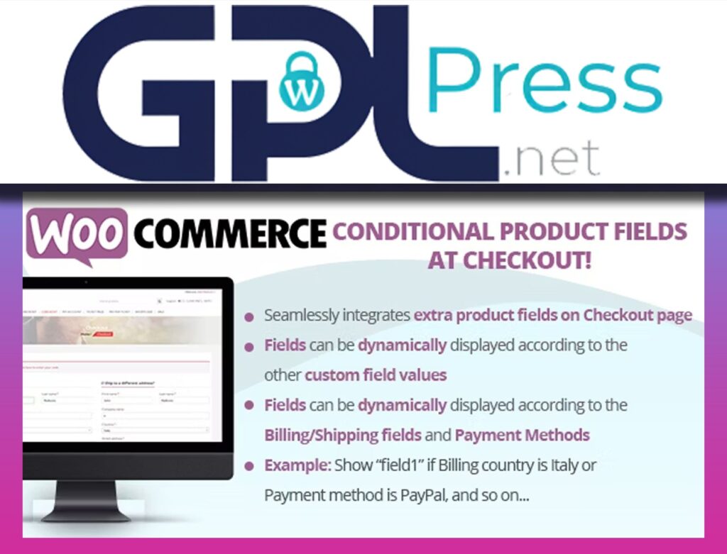 WooCommerce Conditional Product Fields at Checkout - Dynamic Forms
